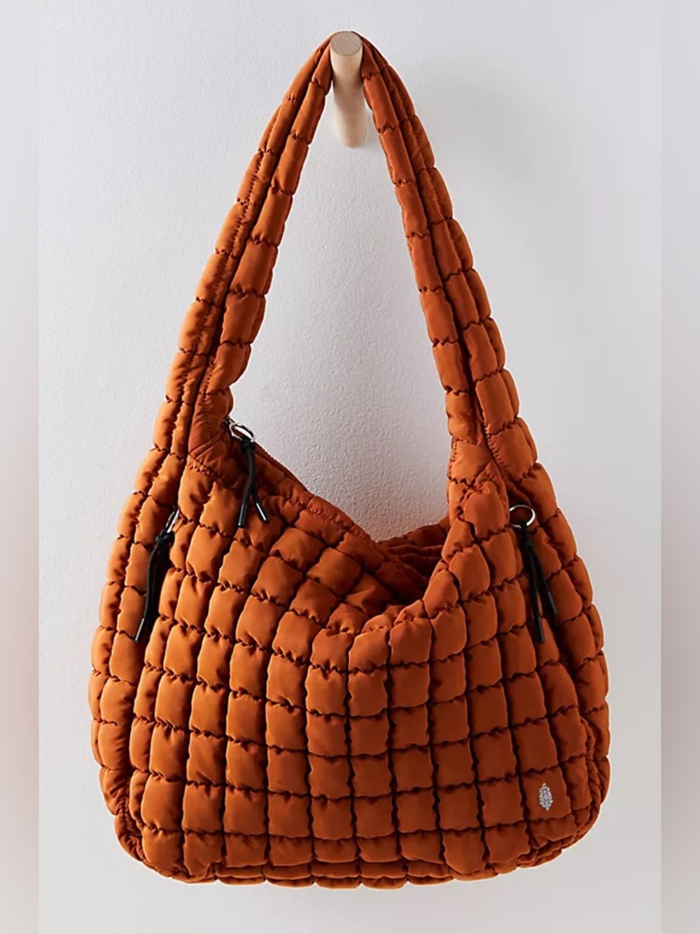 Free People Quilted Carryall in Rust